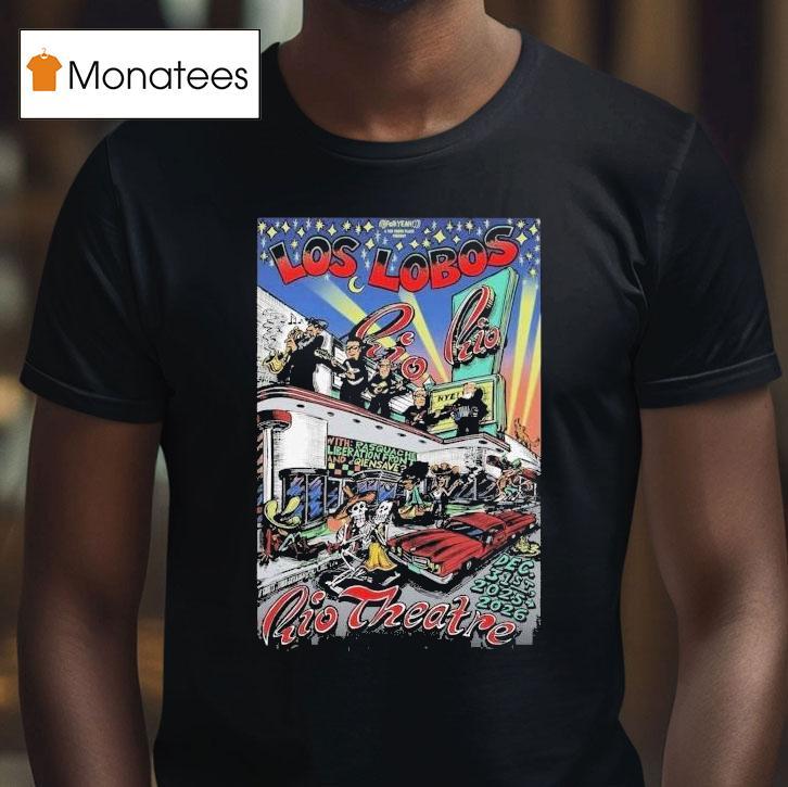 Los Lobos December 31, 2025 Rio Theatre. Santa Cruz, Ca Shirt