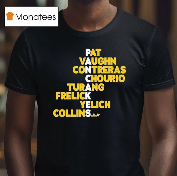 Milwaukee Brewers Pancakes Pat Vaughn Contreras Chourio Turang Frelick Yelich Collins Names Shirt