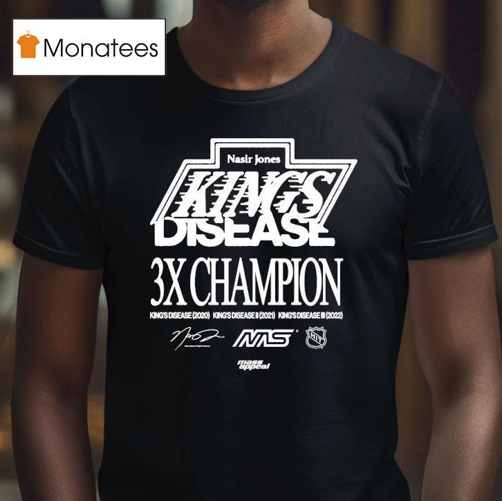 Nasir Jones Los Angeles Kings Disease 3x Champions Shirt