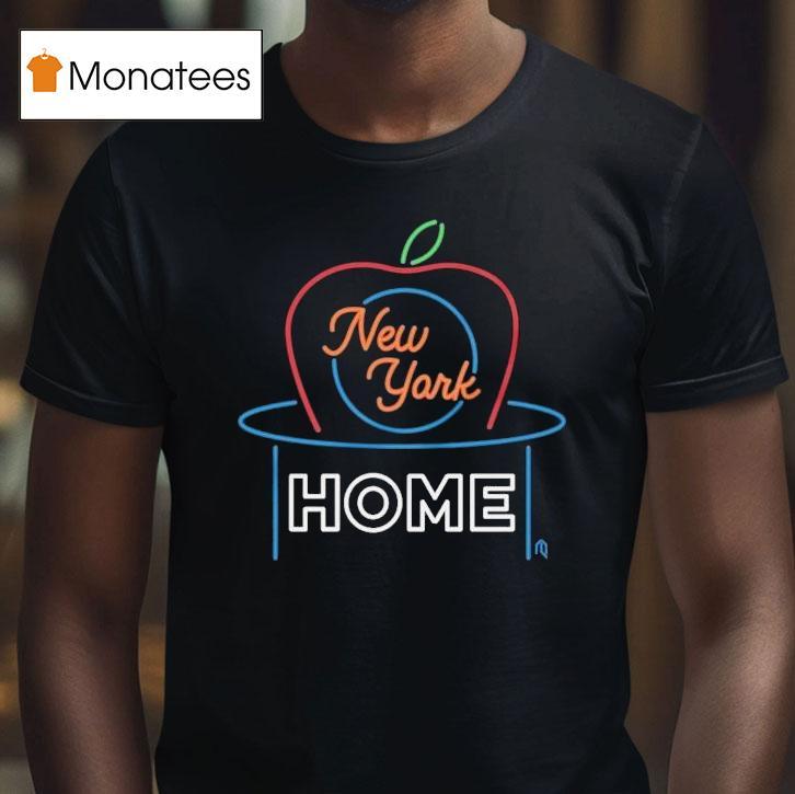 New York Mets Home Apple Neon Shirt