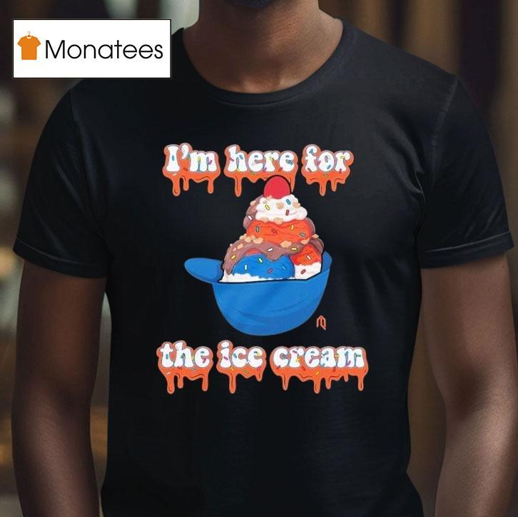 New York Mets I'm Here For The Ice Cream Helmet Shirt