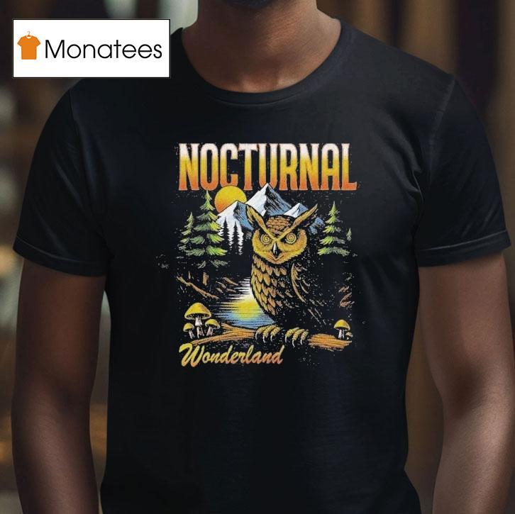 Nocturnal Wonderland Watcher Owl Shirt
