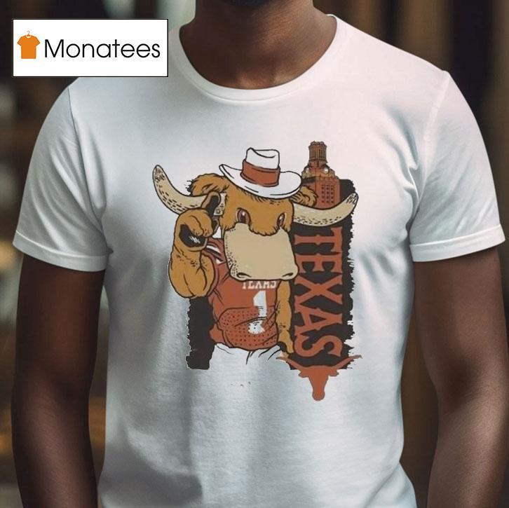 Texas Longhorns Image One Hyper Local House Mascot Built Shirt