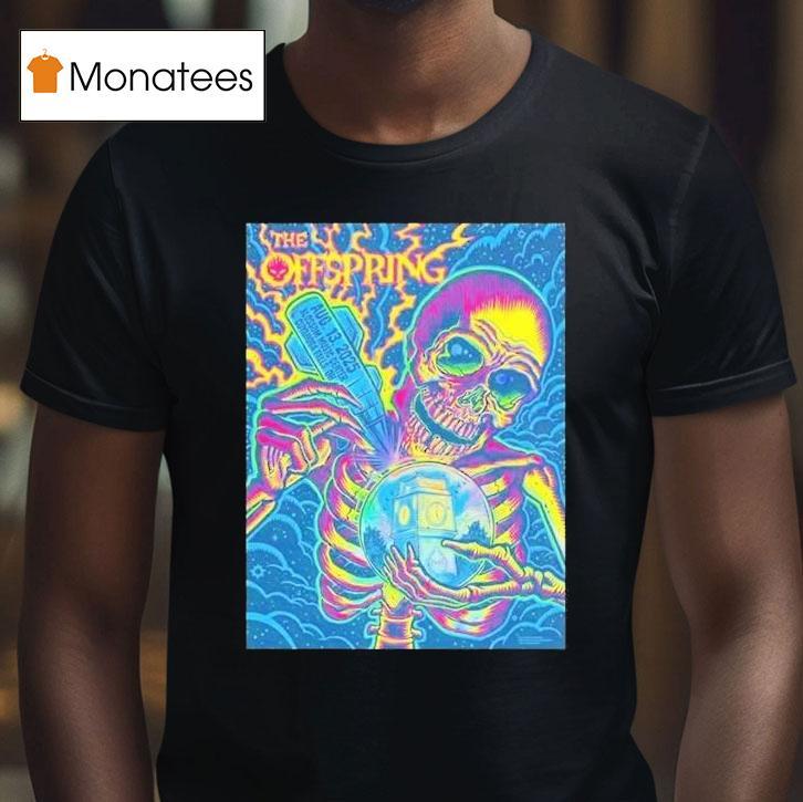 The Offspring At Washington State Fair In Puyallup On August 13 2025 Skeleton Shirt