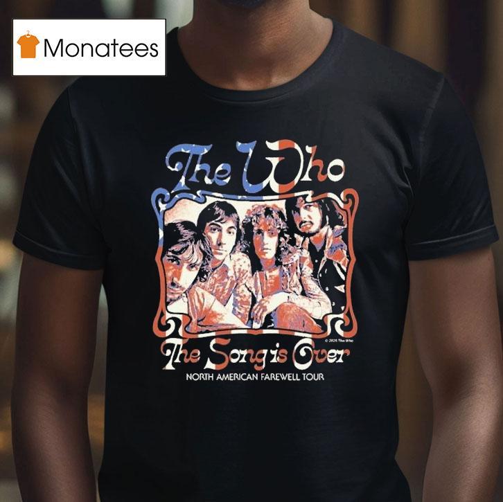 The Who The Song Is Over North America 2025 Farewell Tour Photo Dateback Shirt