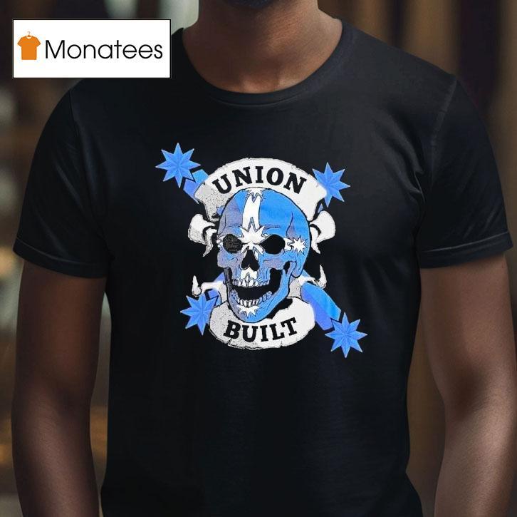 Victoria Cfmeu Union Built Fear Stops You Skull Shirt