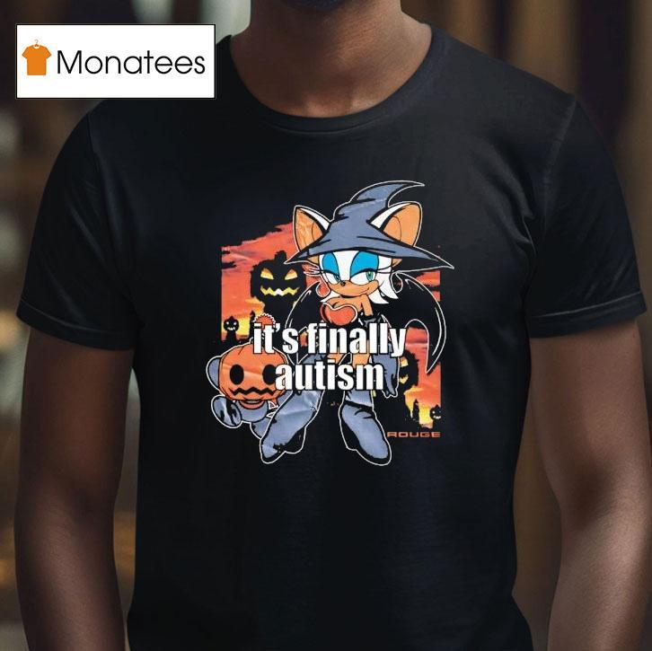 Witch It's Finally Autism Halloween Shirt